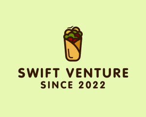 Mexican Burrito Wrap logo design