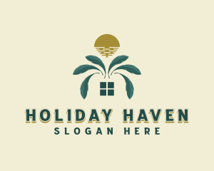 Holiday Leaf Resort logo design