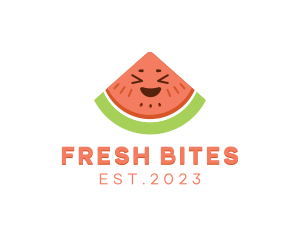 Happy Fresh Watermelon logo design