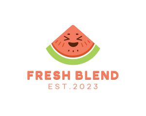 Happy Fresh Watermelon logo design