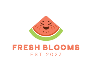 Happy Fresh Watermelon logo design