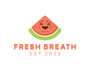 Happy Fresh Watermelon logo design