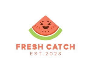 Happy Fresh Watermelon logo design