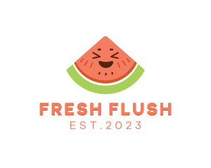 Happy Fresh Watermelon logo design