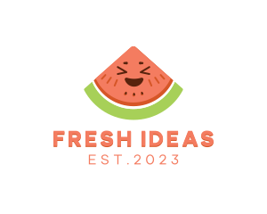 Happy Fresh Watermelon logo design