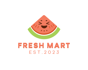 Happy Fresh Watermelon logo design