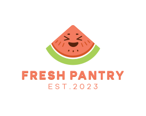 Happy Fresh Watermelon logo design