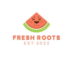 Happy Fresh Watermelon logo design