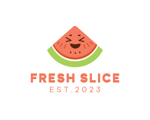 Happy Fresh Watermelon logo design