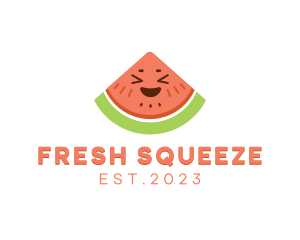 Happy Fresh Watermelon logo design