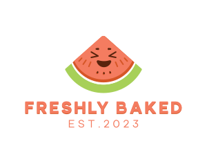 Happy Fresh Watermelon logo design