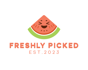 Happy Fresh Watermelon logo design