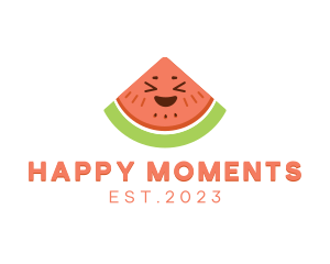 Happy Fresh Watermelon logo design