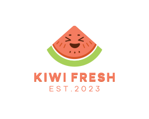 Happy Fresh Watermelon logo design