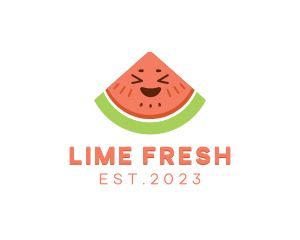 Happy Fresh Watermelon logo design