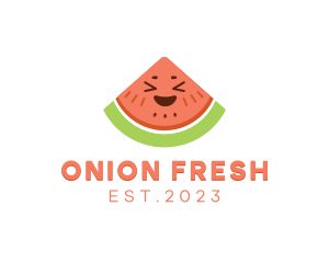 Happy Fresh Watermelon logo design