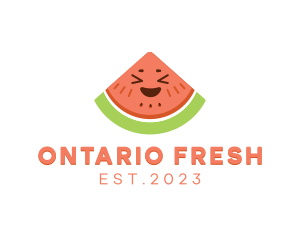 Happy Fresh Watermelon logo design