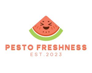 Happy Fresh Watermelon logo design