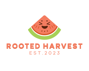 Happy Fresh Watermelon logo design