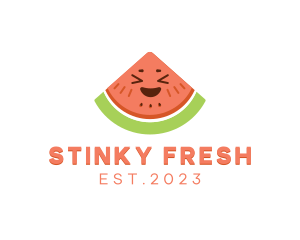 Happy Fresh Watermelon logo design