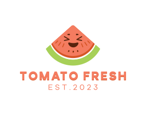 Happy Fresh Watermelon logo design