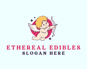 Love Cherub Cupid logo design