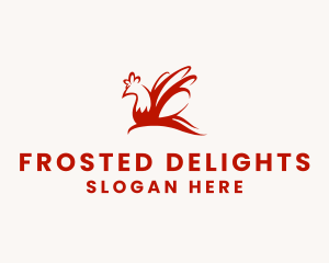 Red Chicken Wings logo design