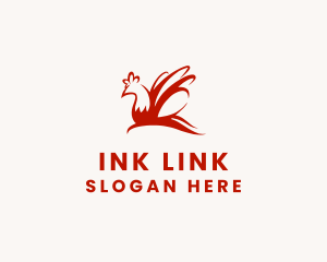 Red Chicken Wings logo design