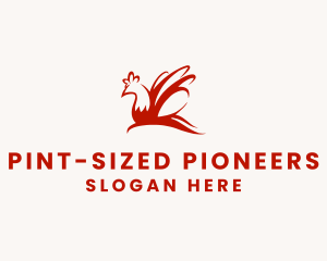 Red Chicken Wings logo design