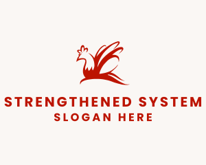 Red Chicken Wings logo design