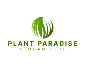 Grass Lawn Plant logo design