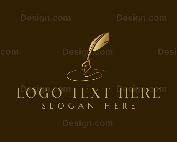 Luxury Quill Pen Logo