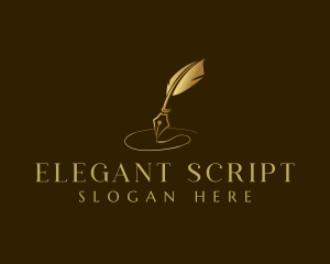 Luxury Quill Pen  logo design