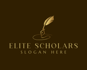 Luxury Quill Pen  logo design