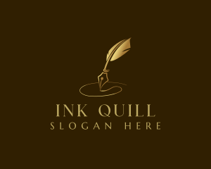 Luxury Quill Pen  logo design