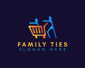 Family Shopping Cart logo design