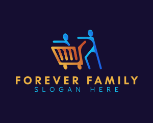 Family Shopping Cart logo design