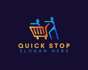 Family Shopping Cart logo design