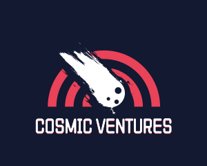 Cosmic Shooting Star  logo design