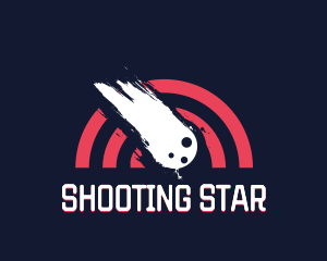 Cosmic Shooting Star  logo design