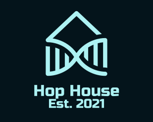 Blue House DNA logo design