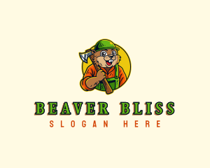 Beaver Lumberjack Axe logo