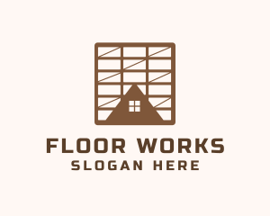 Floor Pavement Tile logo design