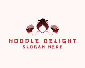 Chinese Noodle Woman logo