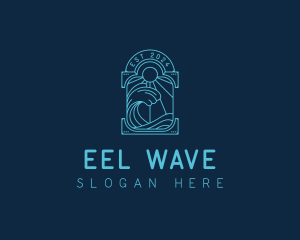 Ocean Beach Wave logo design