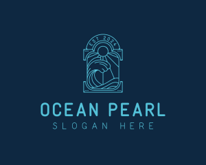 Ocean Beach Wave logo design