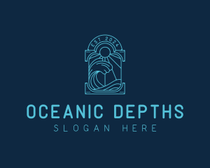 Ocean Beach Wave logo design