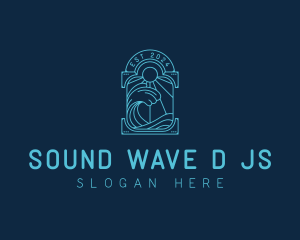 Ocean Beach Wave logo design