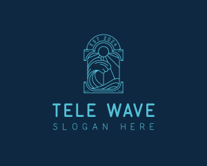 Ocean Beach Wave logo design