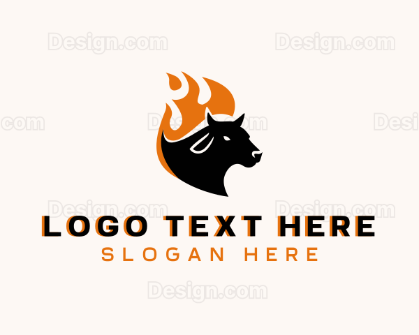 Flaming Hot Cow Logo